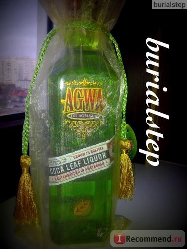 Лікер agwa de bolivia coca leaf liqueur - «18 незвичайний психоактивний лікер! Тепер можна купити в