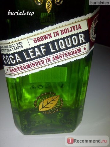 Лікер agwa de bolivia coca leaf liqueur - «18 незвичайний психоактивний лікер! Тепер можна купити в