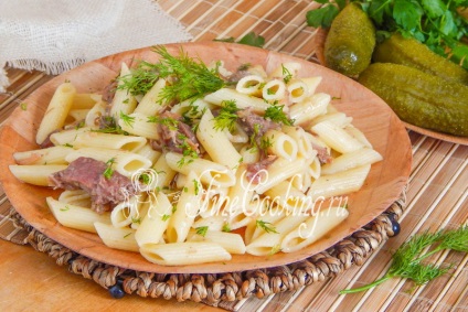 Pasta nautically (párolt hús) - recept fotókkal (nautically) Pasta nautically (párolt hús) - a recept egy fotó