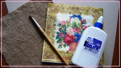 Master class pe producția de cărți poștale în stil retro cu ajutorul tehnicilor decoupage, un portal