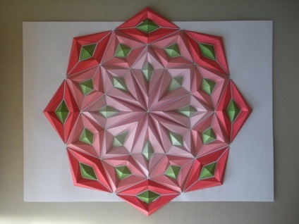 Többdimenziós kaleidoscopes elképesztő origami papír Kota Hiratsuka
