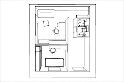 Tineret design bucatarie pentru 7, 5 metri pătrați