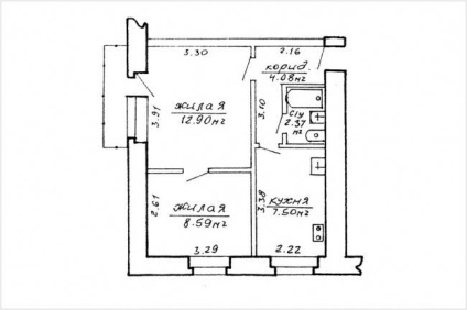 Tineret design bucatarie pentru 7, 5 metri pătrați