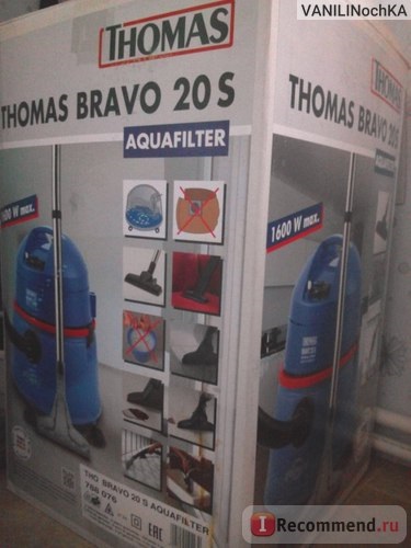 Detergent aspirator thomas bravo 20 s aquafilter - 