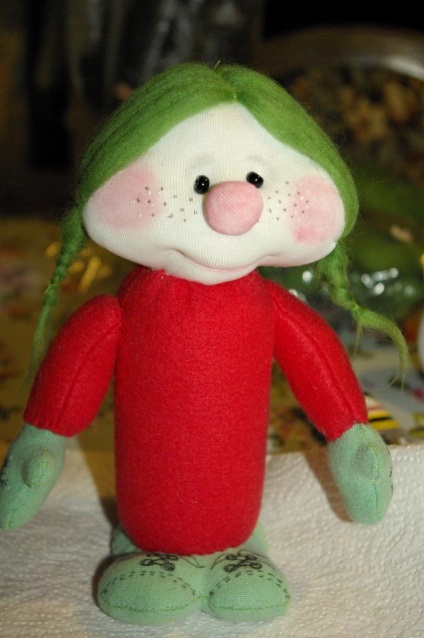 Мухоморочка »кумедна лялька з підручних засобів - ярмарок майстрів - ручна робота, handmade