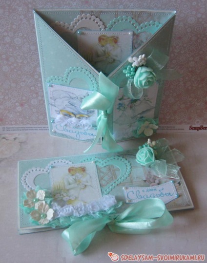 Set de carduri cadou pentru cartea poștală nunta pliere și plic bani, clasa de masterat cu mâinile lor