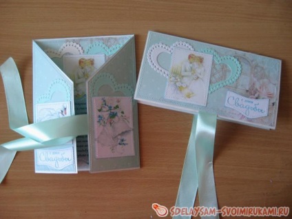 Set de cadou pentru cartea poștală nunta pliere și plic bani, clasa de masterat cu mâinile lor
