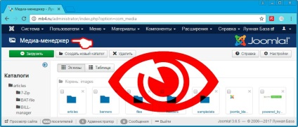 Setările Managerului Media în Joomla 3