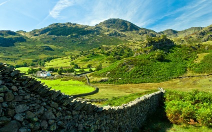 Parcul Național Lake District din Anglia, harta Europei