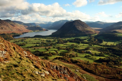 Parcul Național Lake District din Anglia, harta Europei