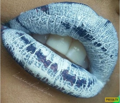 Незвичайний макіяж губ - новий тренд цього літа (14 фото), чорт забирай