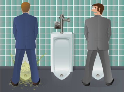 Fizica nereușită a urinării masculine