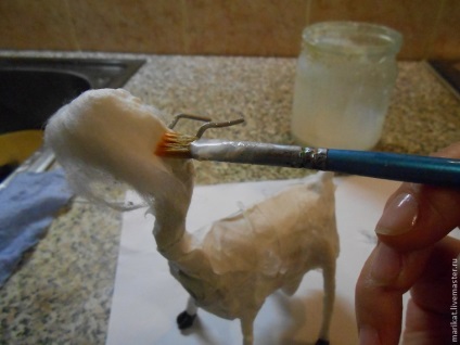 Новорічний майстер-клас робимо козу стелу з вати - ярмарок майстрів - ручна робота, handmade
