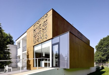 Befejezve a homlokzat egy családi ház (55 fotó) panelek az otthoni, Burkolóanyagok modern
