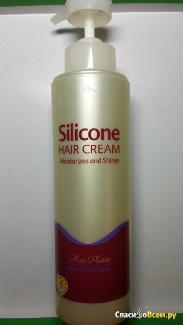 Відгук про крем для волосся mon platin professional silicone hair cream moisturizes and shines легке