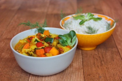 Zöldség curry mártással - én kultusz recept! (Olaj nélküli, vegán!)