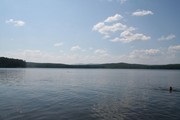 Lacul mare terenkul, urala de sud, cartierul Chebarkul din regiunea Chelyabinsk, centre de recreere
