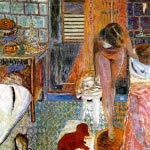 Pierre Bonnard „hölgy a kutya a fürdő”