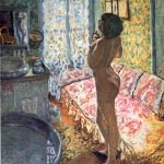 Pierre Bonnard „hölgy a kutya a fürdő”