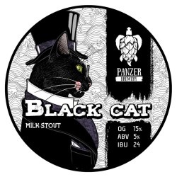 Пиво black cat (блек кет) темний ель