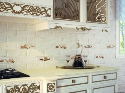 Placi ceramice pe bucatarie (95 fotografii) si stilul ei de design pentru bucatarie