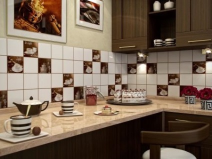 Плитка на фартух кухні (95 фото) керамічний кахель і його укладання для кухонного дизайну