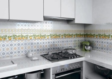 Placi ceramice pe bucatarie (95 fotografii) si stilul ei de design pentru bucatarie