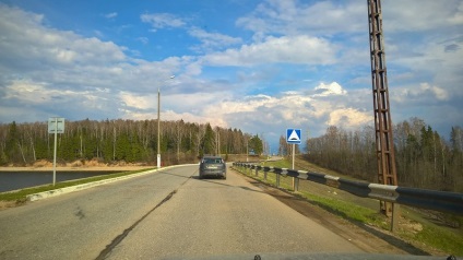 A kirándulás Ruza Reservoir