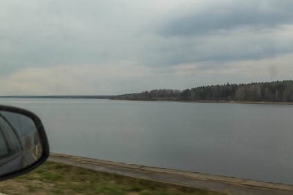 A kirándulás Ruza Reservoir