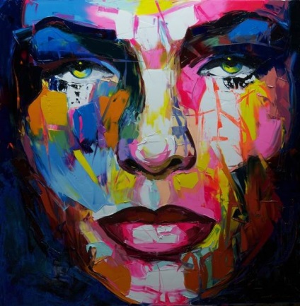 Портрети мастихіном художниці nielly francoise