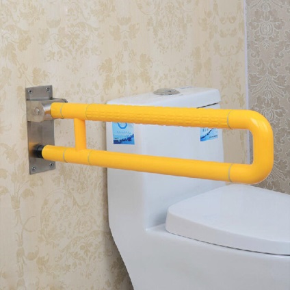 Kapaszkodók a fogyatékkal élők számára a fürdőszoba és WC a szobában a falon, egy fürdőszoba és egy fogantyú a fürdő, a praktikus (hu) Korlátok a fogyatékos emberek a fürdőszoba és WC a szobában a falon, egy fürdőszoba és egy fogantyú a fürdő, a praktikus