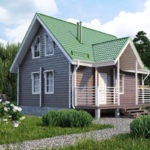 Проекти дачних будинків з мансардою (38 фото) особливості невеликих будиночків з бруса, фото і відео
