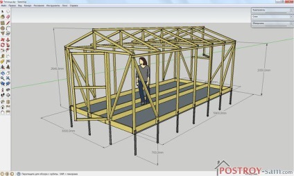 Proiectul unei serii de la o bară de 50x50 mm