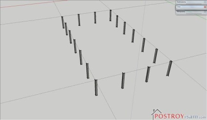 Проект теплиці з бруска 50х50 мм