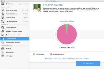 Програма для легкого очищення mac, скачати movavi mac cleaner