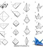 Egyszerű origami egyetlen lemezből, keleti hobby