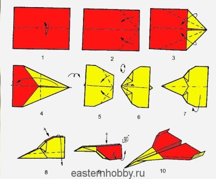 Simplu origami dintr-o foaie, hobby oriental