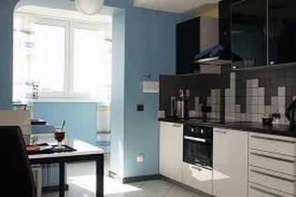 Ремонт кухні з лоджією або балконом - фото ідеї інтер'єрів