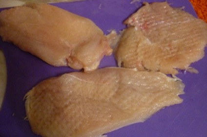 Recept csirke hússzeleteket hagymával lépésről lépésre képekkel