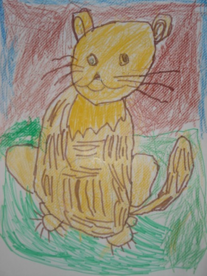Малювання на тему «моя улюблена кішка»