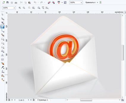 Малюємо іконку конверта в coreldraw x4 - уроки corel draw