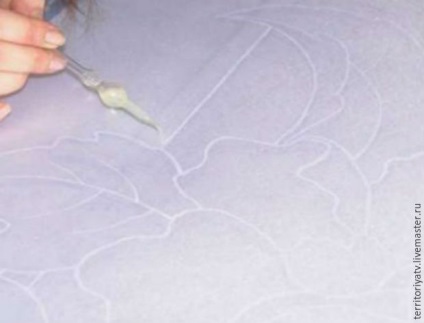 Малюємо лілії в техніці холодний батик - ярмарок майстрів - ручна робота, handmade