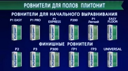 Ровнителями Плитонит опис типів ровнітелей