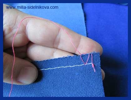 Ръчно Overlock Stitch