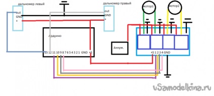 Саморобний робот на arduino, наступний за рукою