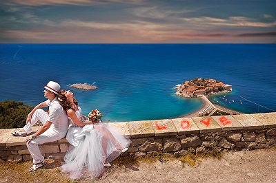 Szimbolikus ceremónián Montenegro, Montenegro, a hivatalos utazásszervező az esküvő ag társasági