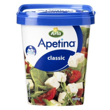 Сир фета arla apetina classic 3% 200 грам з Фінляндії в Вологді