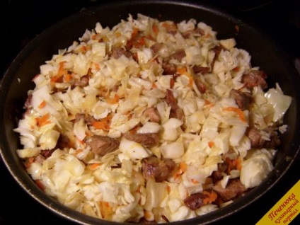 Bag káposzta hússal (lépésről lépésre recept fotók) (recept) Bag káposzta hússal (lépésről lépésre recept fotók)
