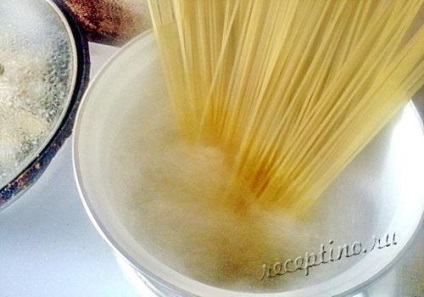 Spaghete cu file de pui sub sos de maioneză - rețetă pas cu pas cu fotografie