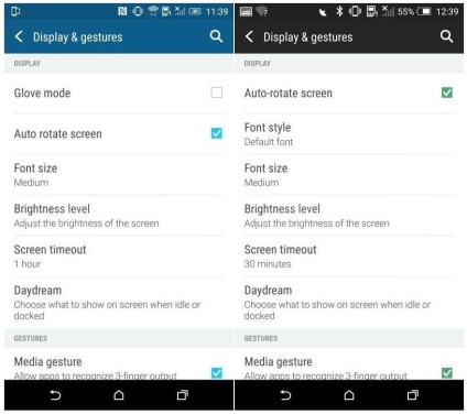 Comparați simțul HTC 7 și sensul 6